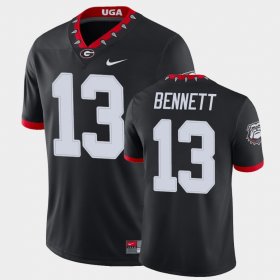 #13 Stetson Bennett College Football UGA Bulldogs Alternate Game Men Black Jersey 545576-993