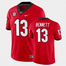 #13 Stetson Bennett College Football UGA Bulldogs Home Game Men's Red Jersey 879831-882