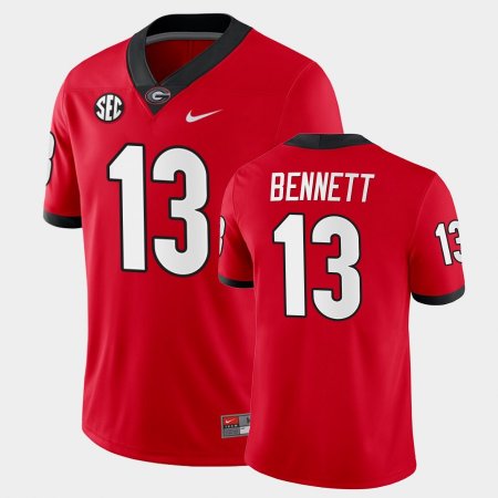 #13 Stetson Bennett College Football UGA Bulldogs Home Game Men's Red Jersey 879831-882