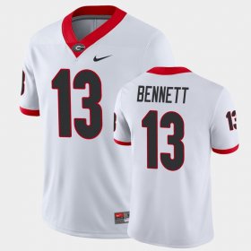 #13 Stetson Bennett Game Georgia College Football Men White Jersey 244132-666