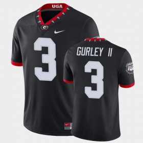#3 Todd Gurley II College Football University of Georgia Alternate Game Men Black Jersey 361708-217