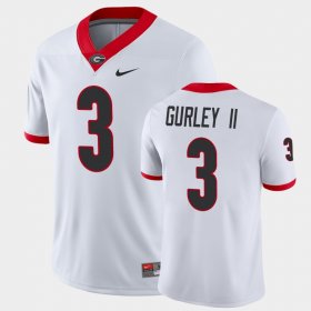 #3 Todd Gurley II Game Georgia College Football Men's White Jersey 174175-452