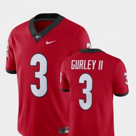 #3 Todd Gurley II Alumni Football Game Georgia Player Men Red Jersey 577801-656