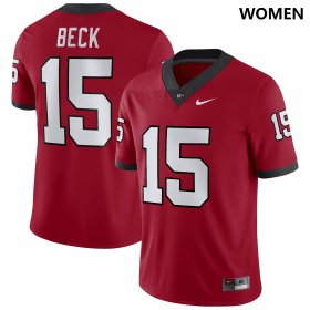 #15 Carson Beck UGA College Football Women Red Jersey 899174-441